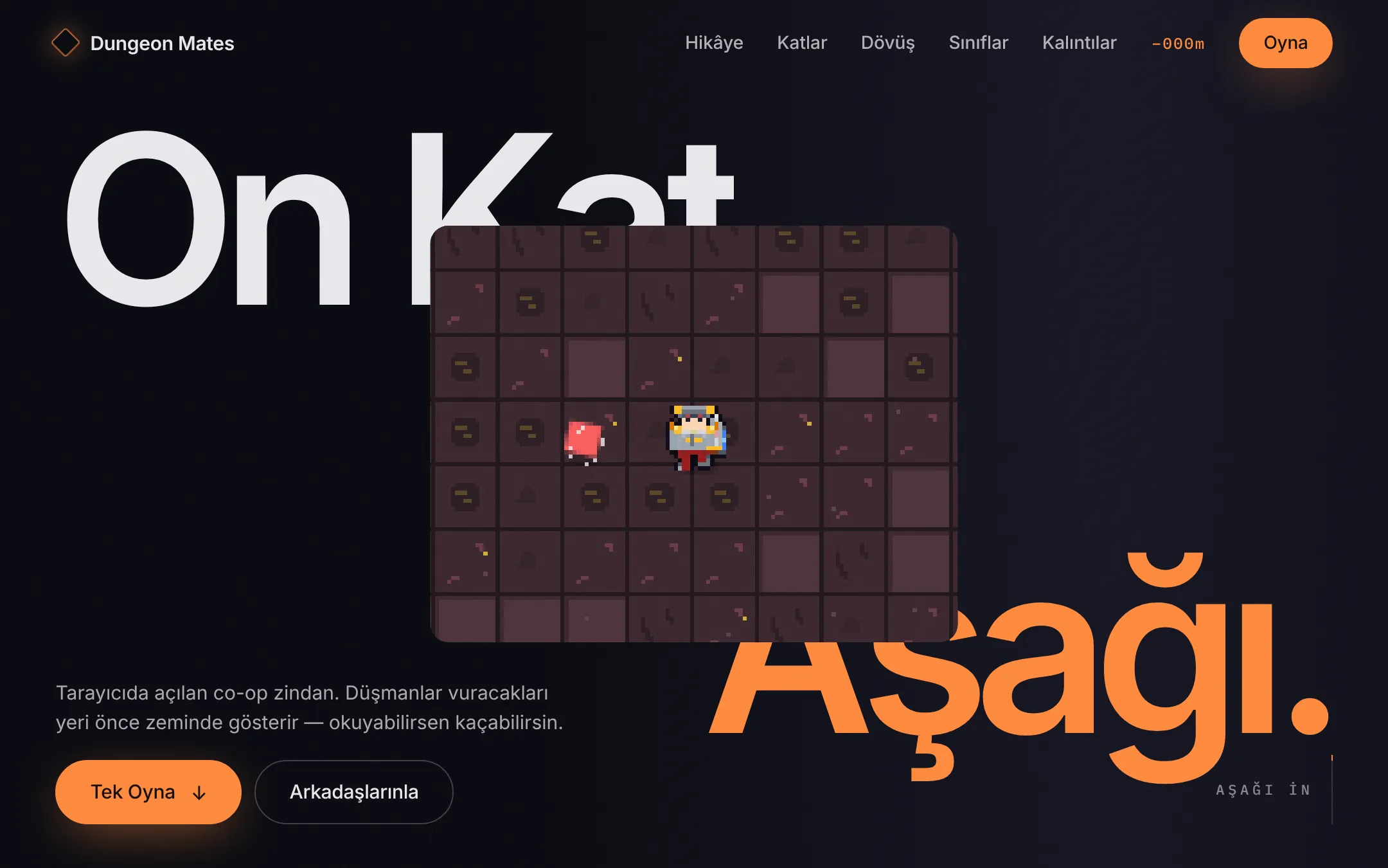 Dungeon Mates ana ekranı