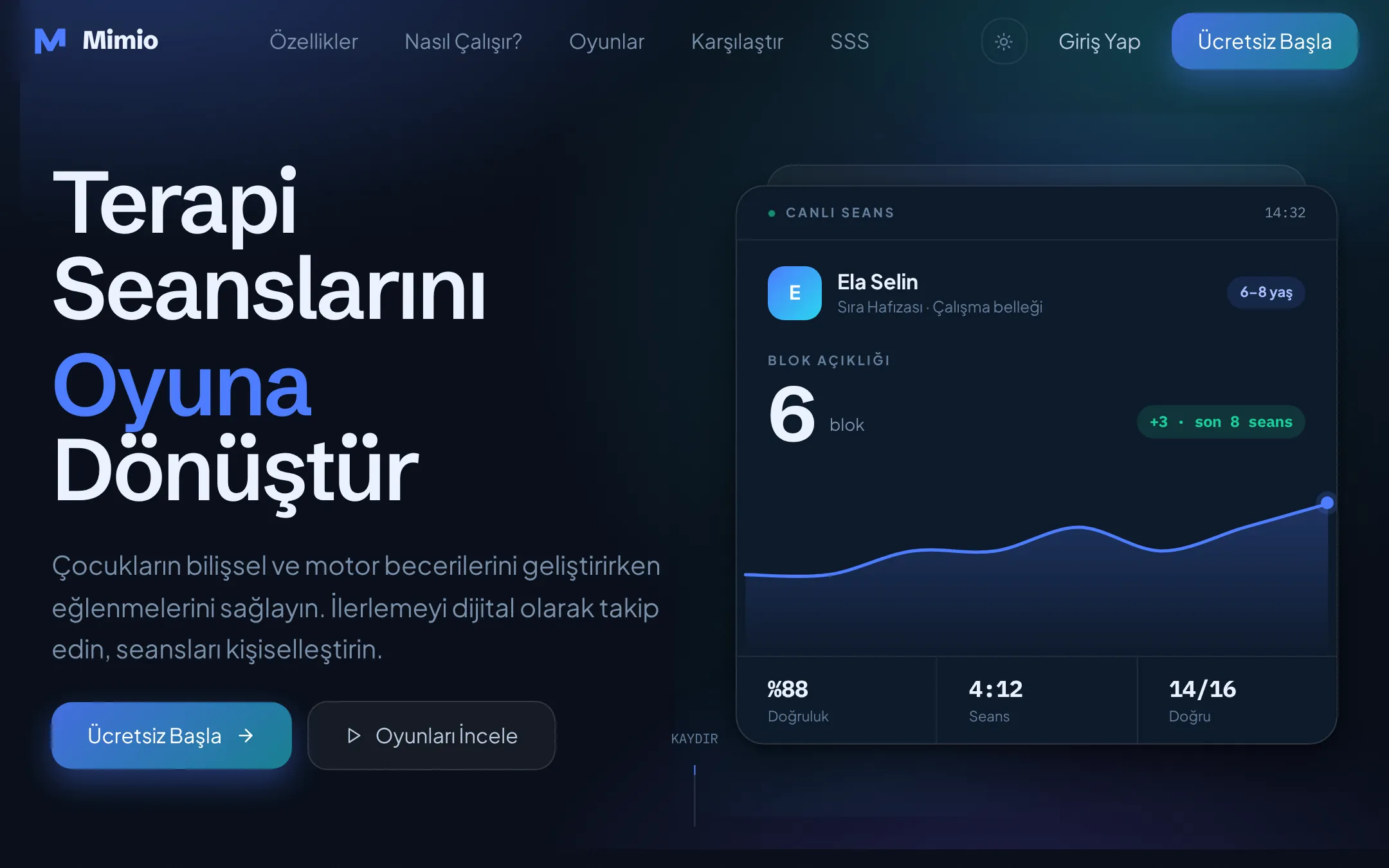 Mimio ana ekranı